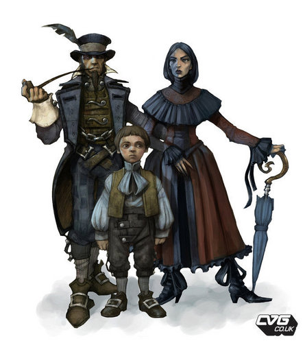  Fable 2 concept art "Middle Class Family"