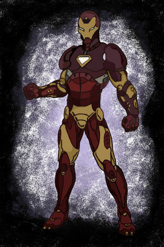  Iron man painting done on photoshop