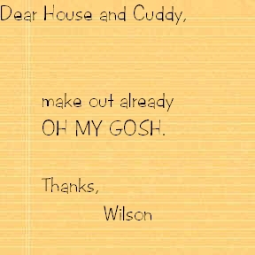  Dear House and Cuddy,