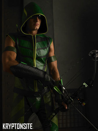 Justin as Green Arrow