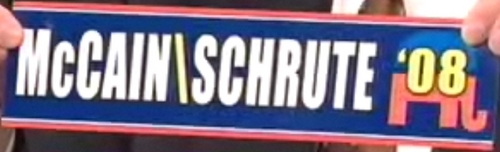  McCain/Schrute Bumper Sticker