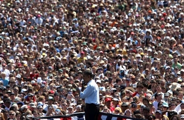 Obama Rally on Portland OR