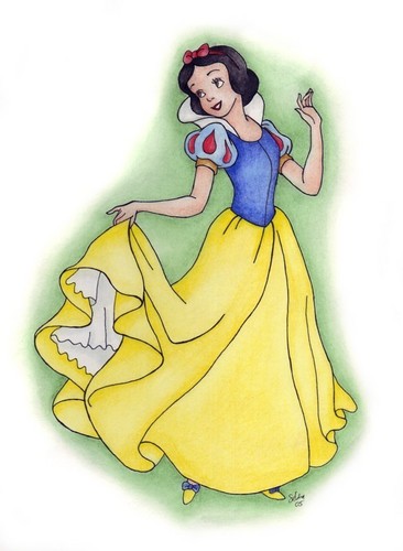  Snow White Holding Dress