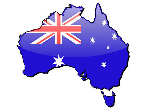  Australia map-flag