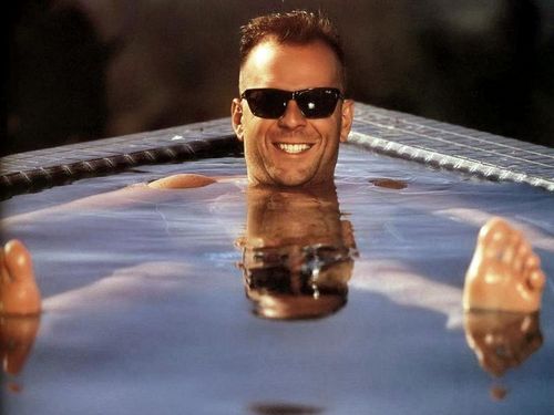  Bruce in the pool!