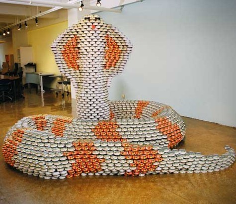 Canned Food Sculpture