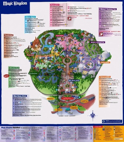  Magic Kingdom Park Map