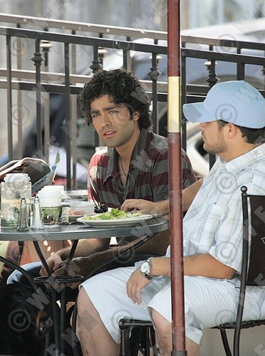  ADRIAN GRENIER AND JERRY FERRARA OF ENTOURAGE FILM AT URTH CAFFE JUNE 16, 2008