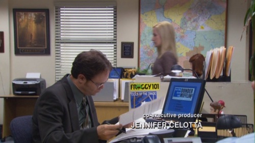 Angela tells Dwight he needs to take over the office in The Coup