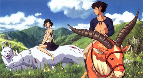  Ashitaka and San, at the end of the movie