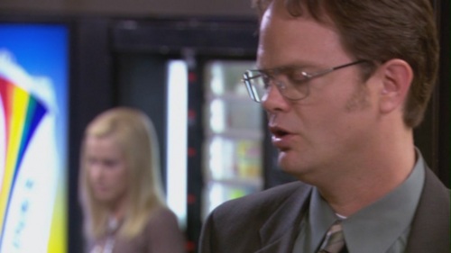  Dwight says Angela can be in charge of the girls in The Coup