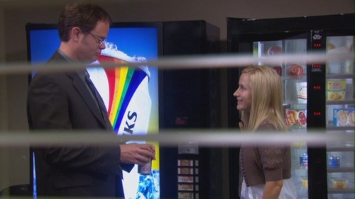  Dwight tells Angela she can be in charge of the girls in The Coup