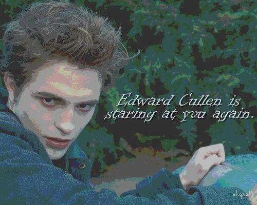  Edward Cullen staring again