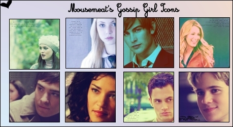  Gossip Girl ícones collage