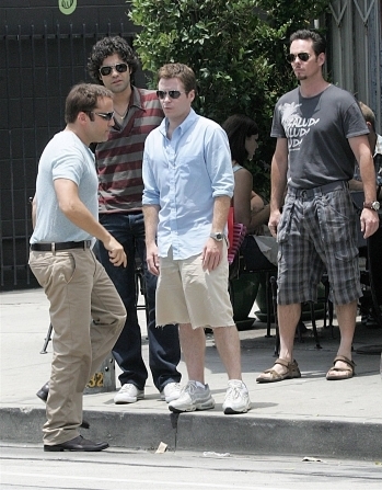  Kevin Connolly & The Cast of Entourage Film at Urth Caffe 06-16-08