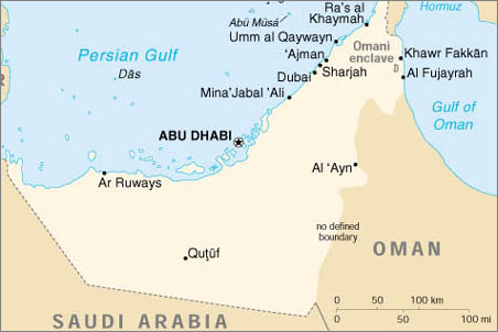  Map of the UAE