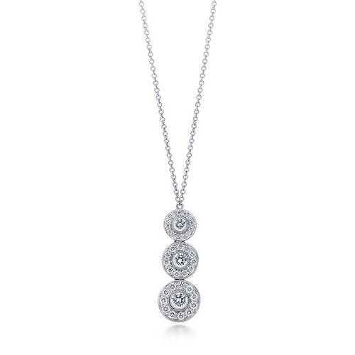  Tiffany Circlet Triple drop pendant