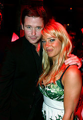  Kevin Connolly and Female peminat take in Shrine Nightclub at MGM Foxwoods in CT June 21, 2008