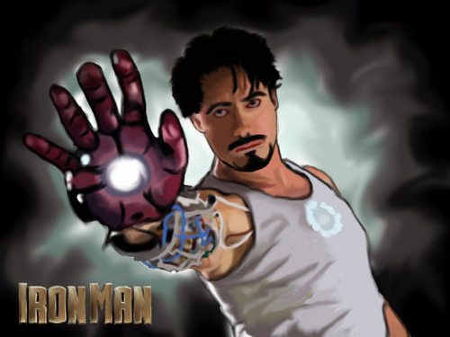  iron man peminat art (speedpainting)