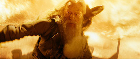Dumbledore Conjuring Fire