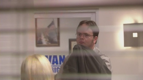  Dwight gives Angela Garbage