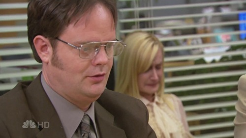  Dwight tells Angela it's just a cat