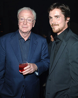  Michael Caine and Christian Bale