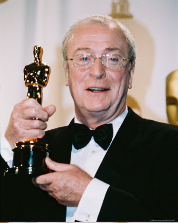  Michael Caine with Oscar for Cider House Rules