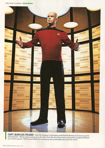  Rainn as Captain Picard in Entertainment Weekly Scan