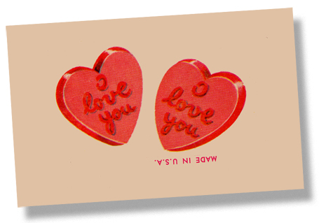  Candy Hearts Card
