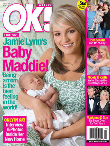 Celebs showing off their babies to OK!