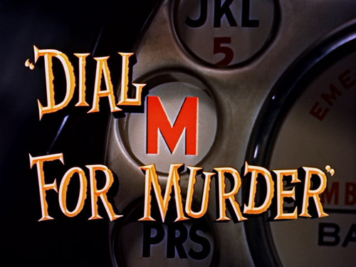 Dial M For Murder movie título screen