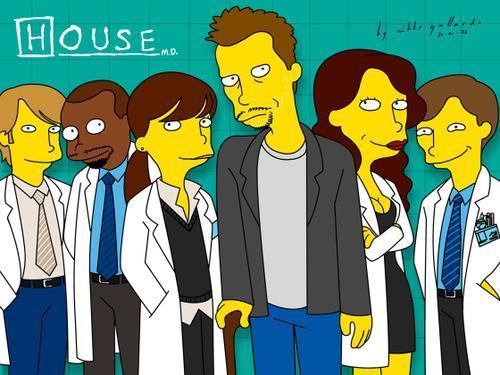  House The Cast (Simpsons)