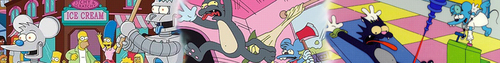  Itchy and Scratchy toon banner