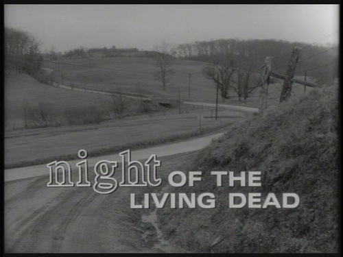 Night Of The Living Dead movie title screen