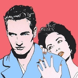  Paul Newman with Elizabeth Taylor Pop Art