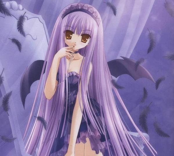 Purple hair - Anime Photo (2096969) - Fanpop
