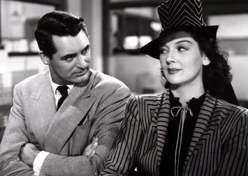  Rosalind Russell and Cary Grant in "His Girl Friday"