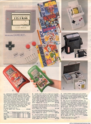  Sears Catalog - Gameboy Page