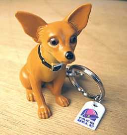 Taco Bell Chihuahua Keychain