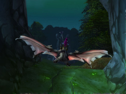  Temptasia flying on a bat