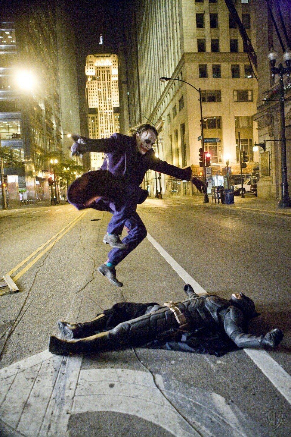 Batman Fighting Joker Dark Knight