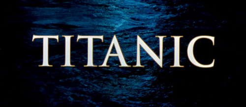  Titanic movie title screen