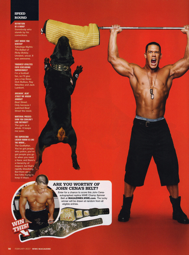  डब्ल्यू डब्ल्यू ई Magazine February 07 - John Cena