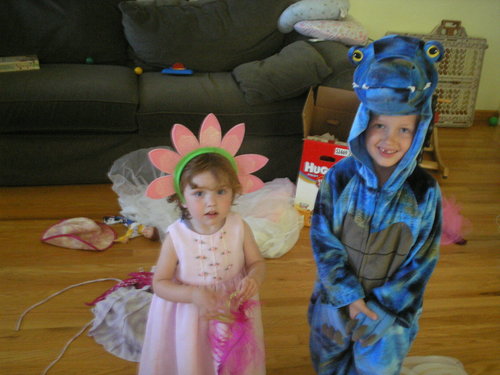  Blake and Lucia in costume, summer 2008