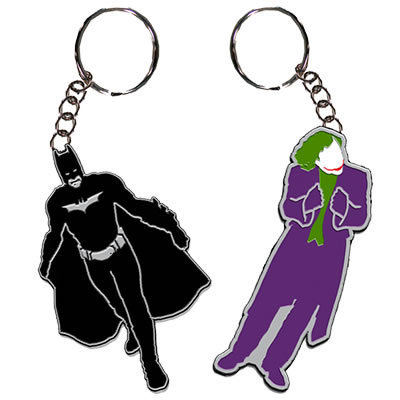  Dark Knight Keychains Batman and Joker