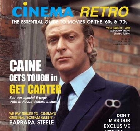  Michael Caine on cover of Cinema Retro