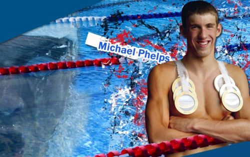  Michael Phelps karatasi la kupamba ukuta