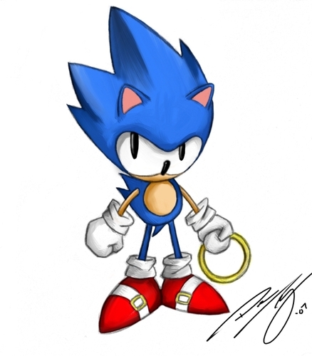  Sonic in Sonic CD