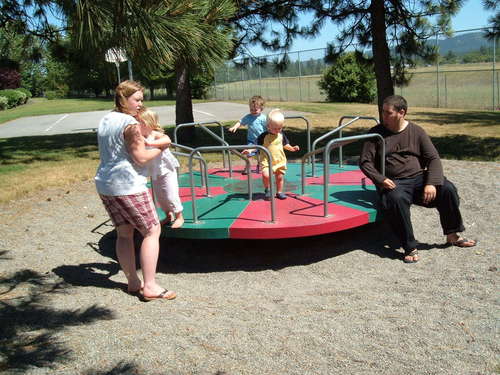  Temptasia's kids and my son at the park